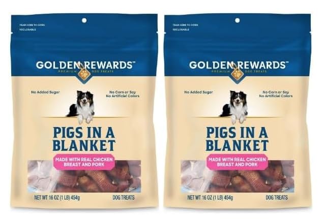 Golden Rewards Pigs in A Blanket - 16oz Bag - 2 Pack