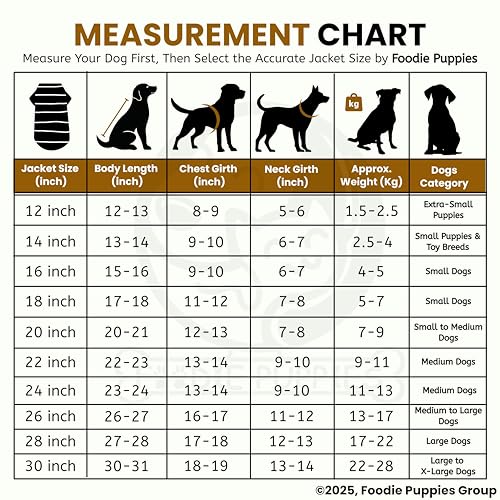 Image of Foodie Puppies Dog Puffer Hoodie Warm Winter Jacket - (Yellow Olive, 16 Inch) for Small Dogs | Ultra Warm Waterproof & Windproof Fur Coat | Washable Pet Vest Apparel for Cold Weather