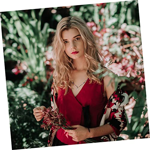 Galpada 1Pc Rice Bead Necklace Ladies Necklaces Crystal Choker Trendy Necklace Shell Pendant Necklace Jewelry Accessory Bead Chain Necklace Bohemian Style Necklace Creative Necklace Beads #TOP7