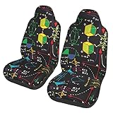 Lot de 2 housses de siège de voiture Math Quiz Prints Matériau du produit : >> La housse de siège est fabriquée en tissu polyester respirant, le matériau est très confortable et flexible, respirant, durable. Réduit les dommages sur la chaise d'origine.