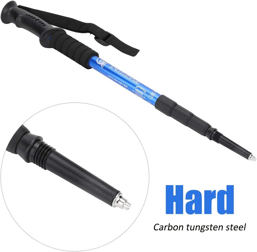 Carbon Tungsten Steel Hiking Pole Tips, Anti-Slip Trekking Stick Replacement Tips for Alpenstock, Outdoor Climbing Accessories