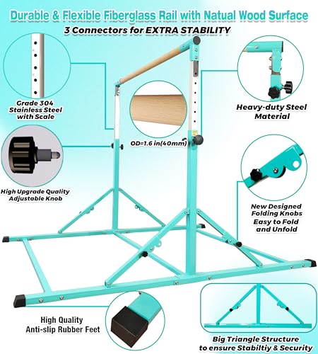 Pregymnastic 63-TL-MAT-24 Foldable Gymnastics Bar thumb #1