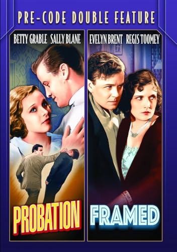 DVD Pre-Code Double Feature con Probation 1932 y Framed 1930 cine clasico 2