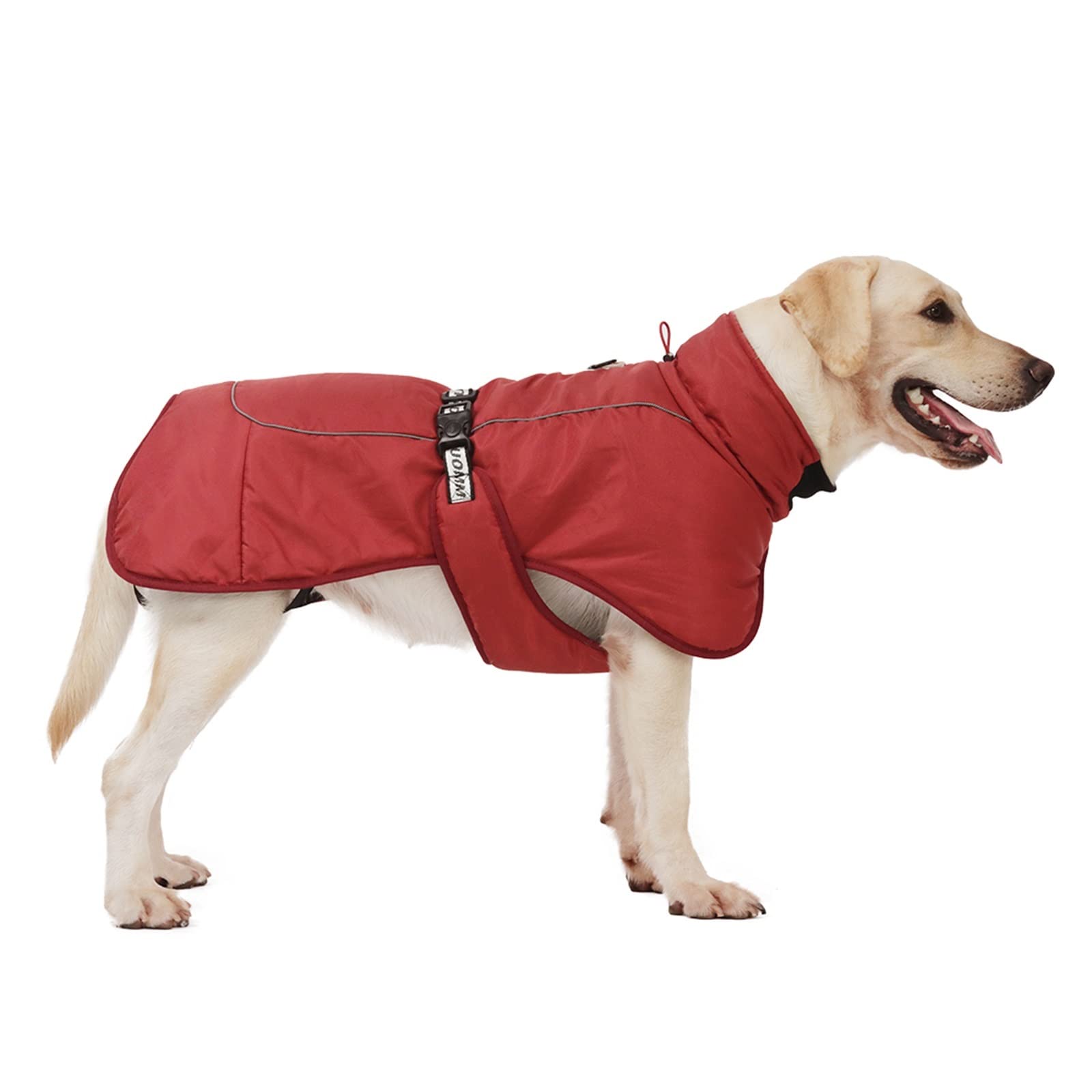 KIKBAX Ubrania dla dużych psów, Ciepła kurtka dla psów, Regulowany płaszcz dla psów, Artykuły dla zwierząt domowych (Color : A, Size : XL)