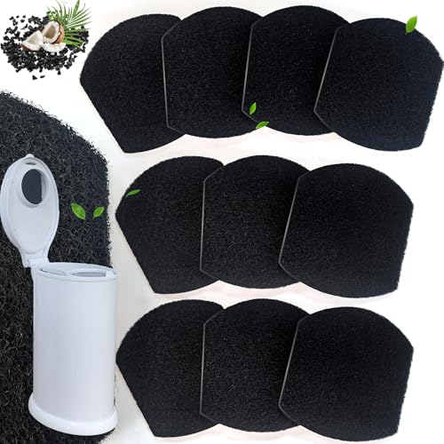 NEWKE ベビーおむつペール 消臭詰め替え10個パック Ubbiおむつペール対応 活性炭消臭フィルター 消臭フィルター 消臭効果 正確なフィット感 保育園をフレッシュに保つ