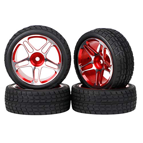 Juego de Neumáticos y ruedas RC 12 Hex Drive Hub Drift Flat...