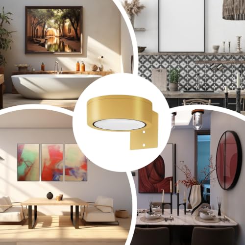 Luces LED inalámbricas de pared regulables con tres ajustes de color 5
