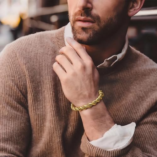 Pulsera Vikinga para Hombre Ajustable con Diseño de Lobo miniatura 4