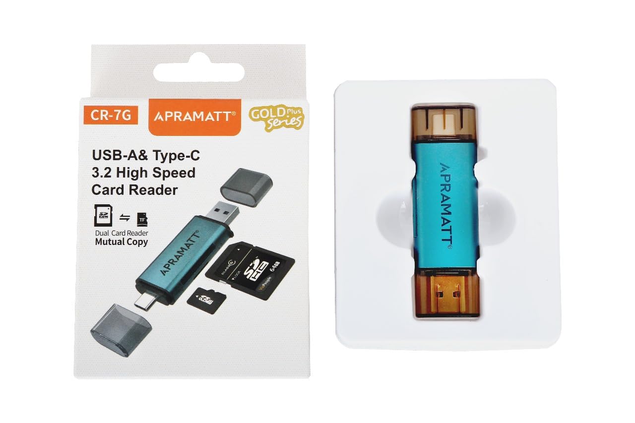 APRAMATT CR 7G (2 in 1 USB-A 3.0 and USB-C 3.0 to SD and Micro SD)-picture-13