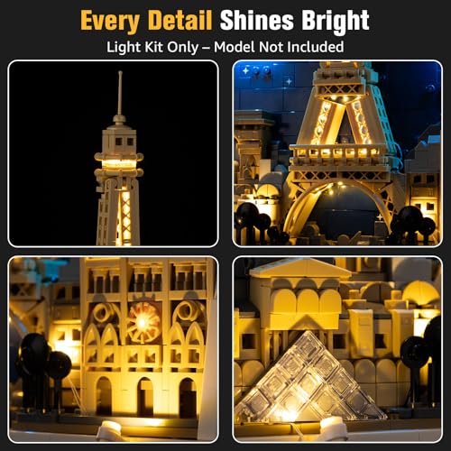 Kit d'éclairage pour 21064 Paris ensemble d'éclairage facile LED - 4