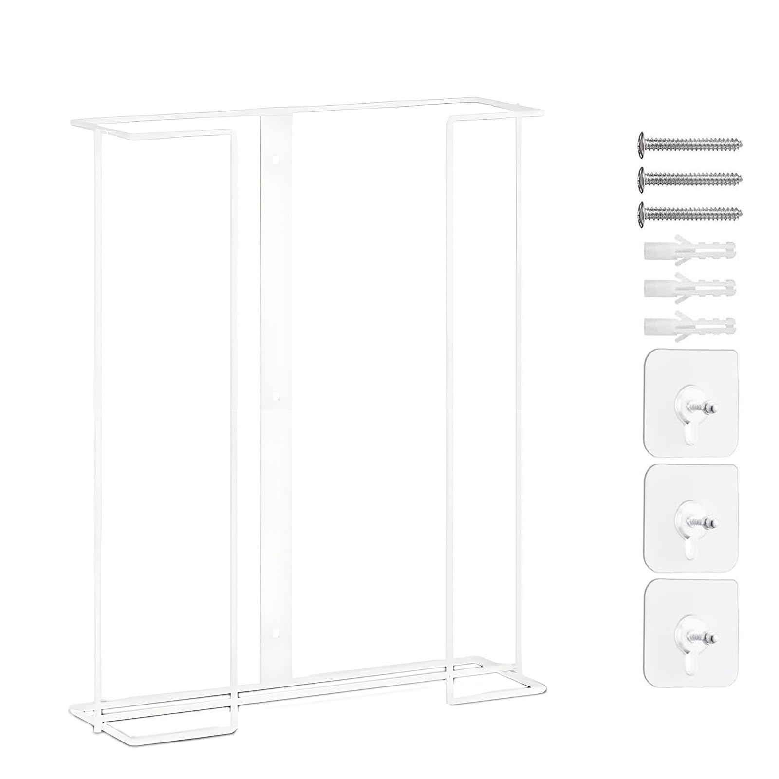 Avejjbaey Sturdy Iron Wall Mounted Shelf for Organizing Kitchen Supplies Like Gloves Home Organization Rack