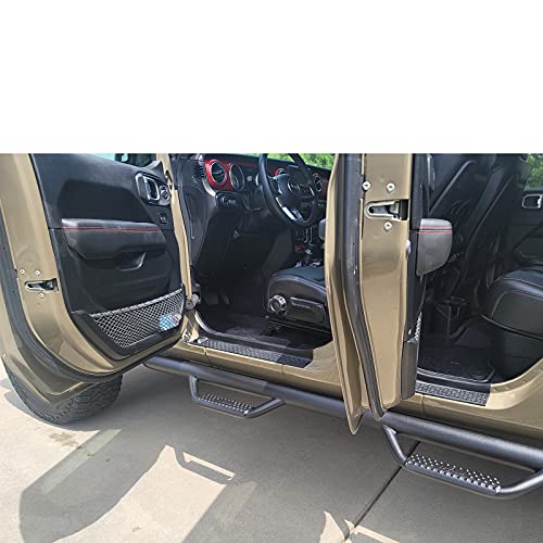 Kmfcdae For Jeep Jl Door Sill Guards 4 Door Entry Guard Black Soft Rubber Scratch Cover Protector Decal Sticker For Jeep Wrangler Jl Jlu Gladiator Jt 4-Door 2018 2019 2020 2021 2022 2023 #TOP4