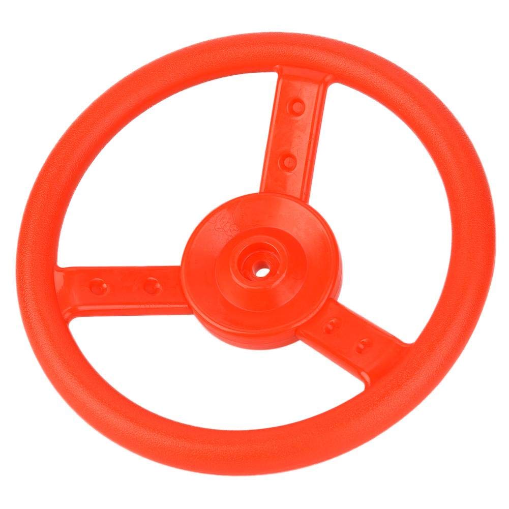 Kunststoff Lenkrad Spielzeug f¡§1r Kinder - Ideal f¡§1r Kinder Spielplatz, Kletter Ger¡§1ste, Baumh?User und Hinterhof Spielset (rot)