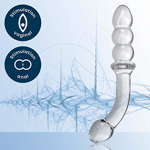 DUKESTON 16,8 cm Grote Glazen Dildo, ø 29 mm Dikke Dong van Glas, Kristal Penis voor Anaal Prostaat Mannen en G Spot Vrouwen (Transparante) - Afbeelding 4