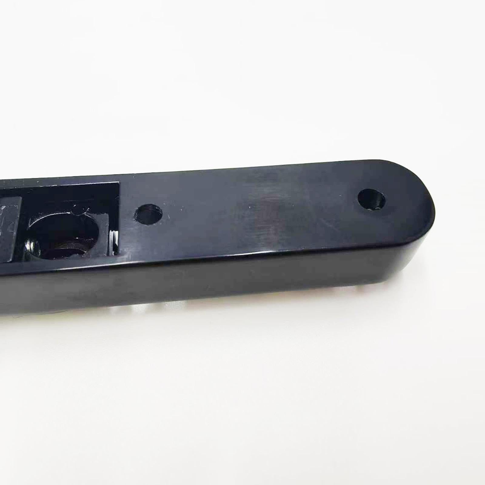Juego puente y cordal para guitarra eléctrica sin clavijero. Piezas guitarra. Selleta individual con llave, Negro 4 Cuerdas
