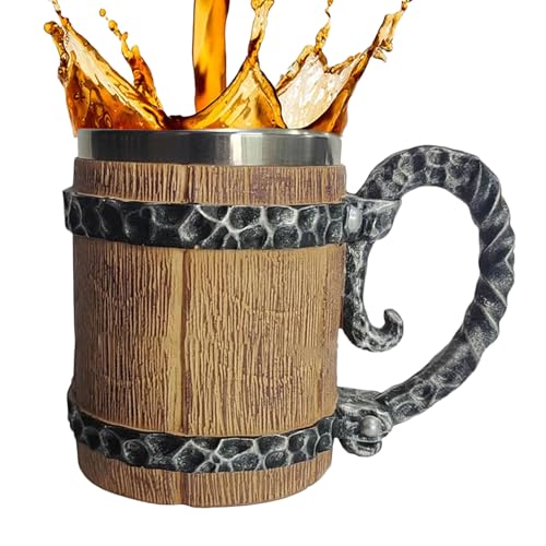 Recipiente de bebidas renacentista con asa para alcohol y té 8