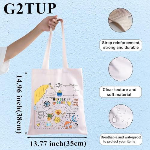 G2TUP Cartoon Inspired Tote Bag Game Lover Gift Big Heart Container Canvas Shoulder Bag Gamer Merch2