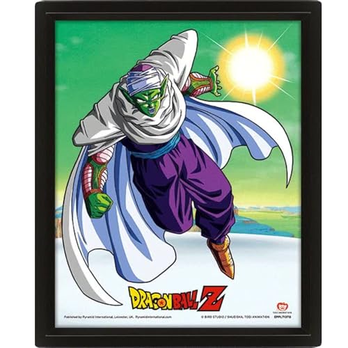 Pyramid International – Cadre lenticulaire 3d - Vrai effet de mouvement et de profondeur – Dragon ball z - Piccolo – Idée cadeau anniversaire -...