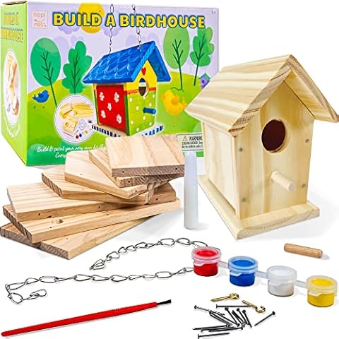 Hapinest Wooden Birdhouse Kit for Kids Cover