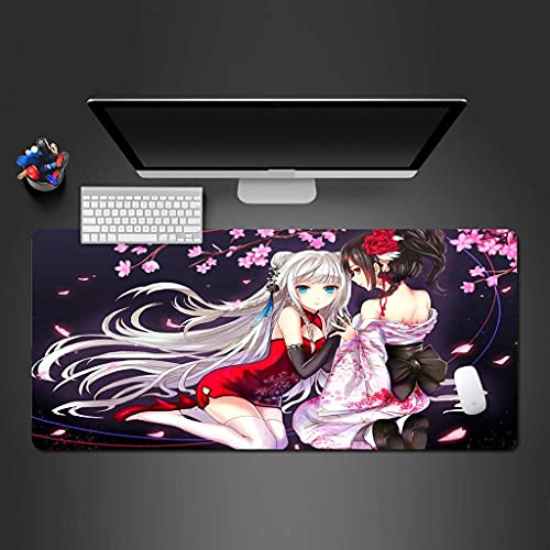 Tapis de souris gaming XXL pour éviter le glissement du clavier et protéger le bureau