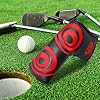 CRAFTSMAN GOLF Red Swirl Black Putter Cover Headcover for Scotty Cameron Ping Blade Magnetic Closure
