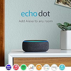 Echo Dot (3rd Gen) – Compact Bluetooth Speaker with Alexa – Charcoal Fabric