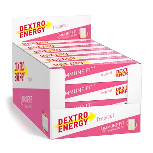 Dextro Energy Tropical Glucose Tablets 14 Count (Pack of 24)