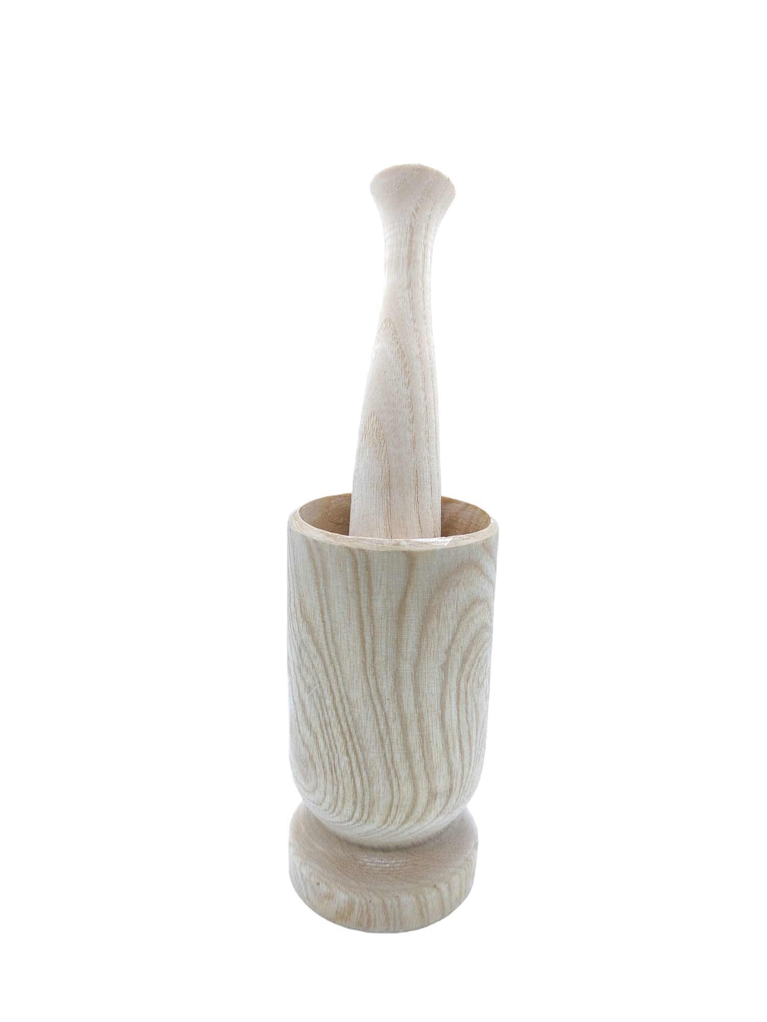 Mortar & Pestle Set, Mortar, Molinillo de especias de mortero de madera hecho de madera, molinillo de especias, tritura fácilmente ajo, jengibre, vainilla, pimienta, nueces, granos de café y especias