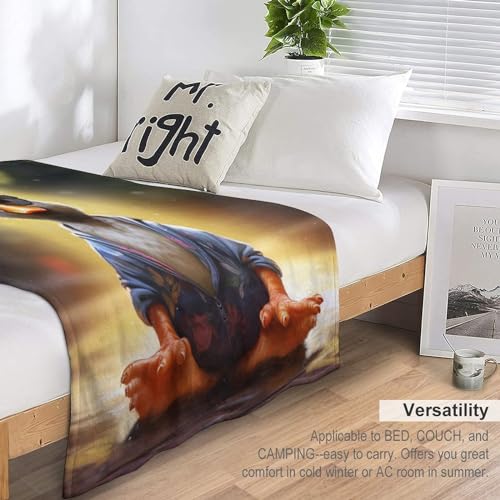 Couverture canard en polaire 130x180 cm plaid canapé lit - 7