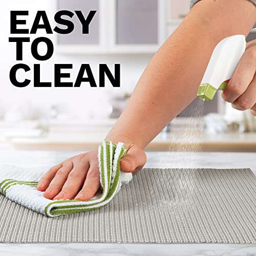 Zulay (12 Inch X 20 Ft) Drawer & Shelf Liner - Non Adhesive Drawer Liner - Protective Shelf Liner Non Slip For Cabinets, Storage, Kitchen, And Tables (Light Gray) #TOP6