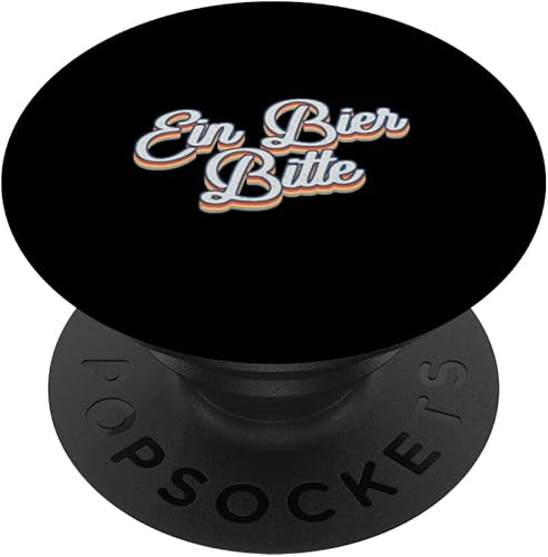 Oktoberfest Ein Bier Bitte Retro Divertido Vintage Alemán Cerveza PopSockets intercambiables PopGrip
