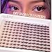 Fairy Lash Clusters Manga Cluster Eyelash NINGLASH Anime Lash Clusters Wispy Eyelashes Extensions Natural Look C Curl Individual 8-18MM 140pcs Wet-Look Spiky Eye Lash Ultra-Thin Clear Lash Band