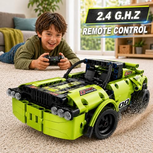 Image of Stem Building Toys for 6-8 Year Old Boys Projects for 8-12 Year Old Boys Building Car Kit Engineering Game RC Car Gift Best Christmas Birthday Gift for 6 7 8 9 10 11 12 Year Old Boys