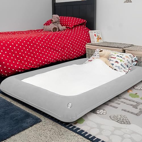 Aufblasbare Kinderbetten – Luftmatratze für Kinder, faltbare Kinder-Schlafbetten mit abnehmbarem Innenpolster, leicht zu reinigen, Reise-Schlafunterlage für Zuhause, Auto, Reisen – Bild 6