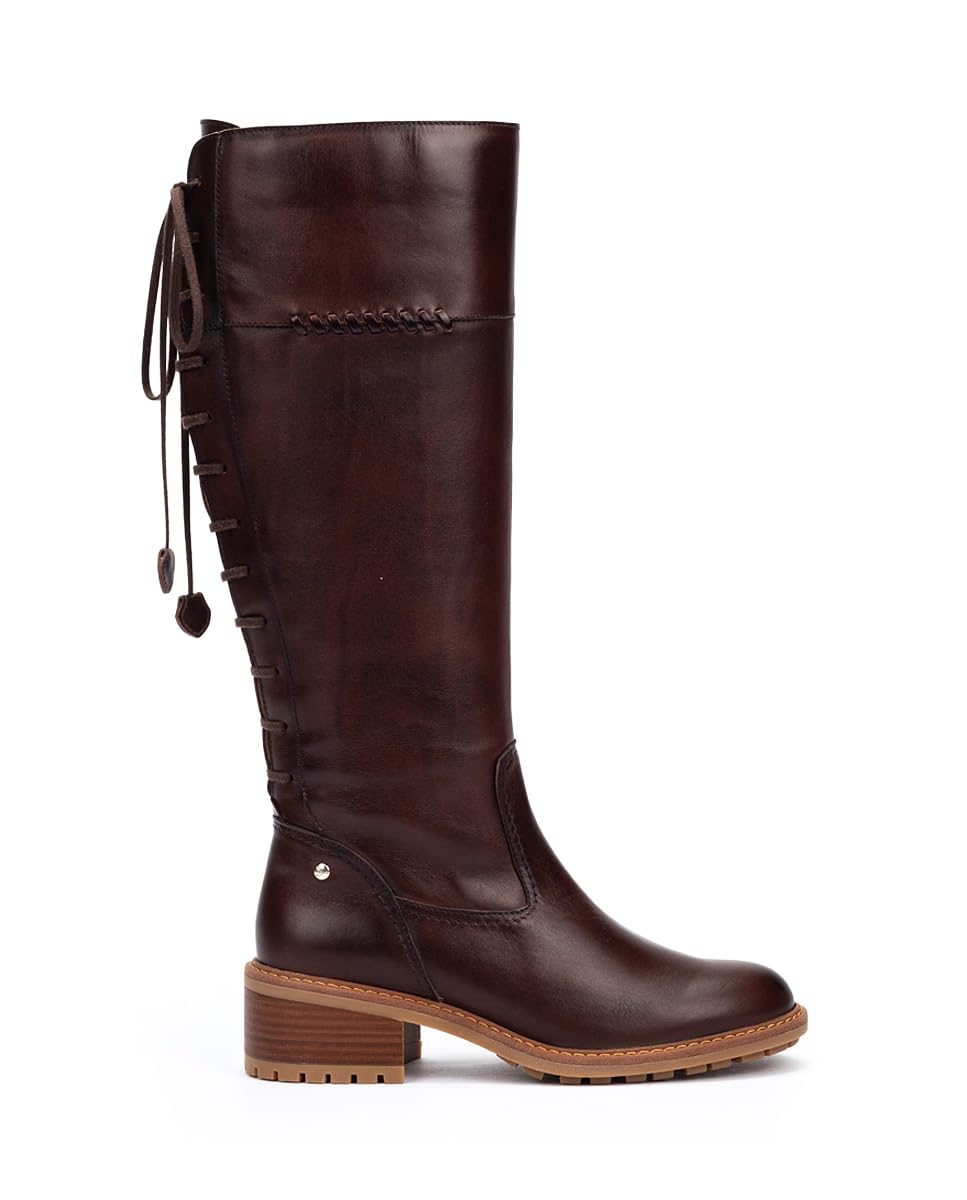 PIKOLINOS womens Pikolinos Boots Leather Medina for Woman Color Caoba