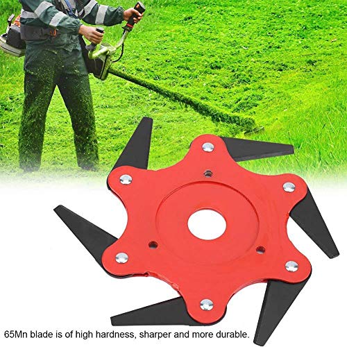 6 T Grass Cutter Head Steel Blade Trimmer Manganese Blade Garden Cutter Blade Lawn Machine Accessory Power Tools - Thumbnail 6