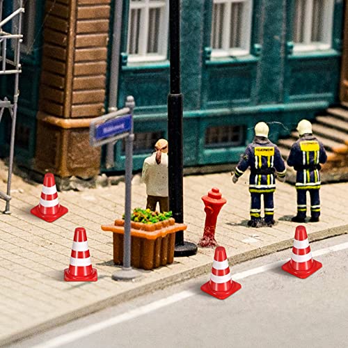 50Pcs Mini Traffic Cones Road Construction Cones Kids Plastic Traffic Signs Toy Sand Table Ornaments Children Educational Learning Toy #TOP3