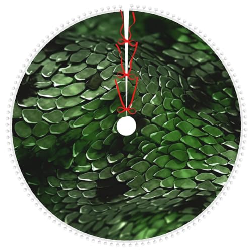 Jupe de sapin de Noël serpent de qualité supérieure double couche