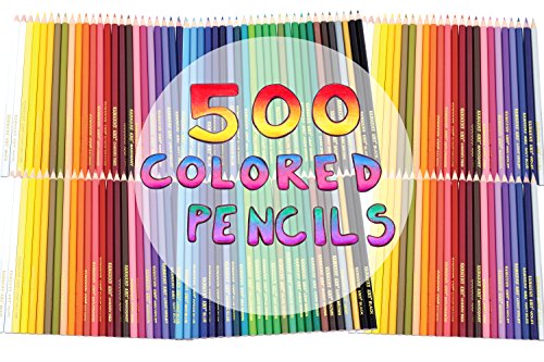 Sargent Art (Sarad) 500 Assorted Colored Pencils #TOP3