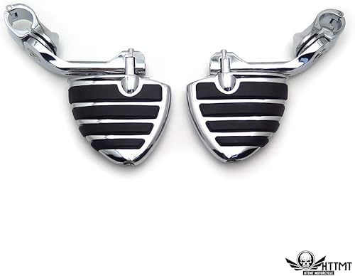 Miniatura 5 de SMT- Cromado 5" Mini Wing Highway FootPeg 1.25" 1 1/4" Montaje Compatible con Kawasaki VULCAN VN400 VN800