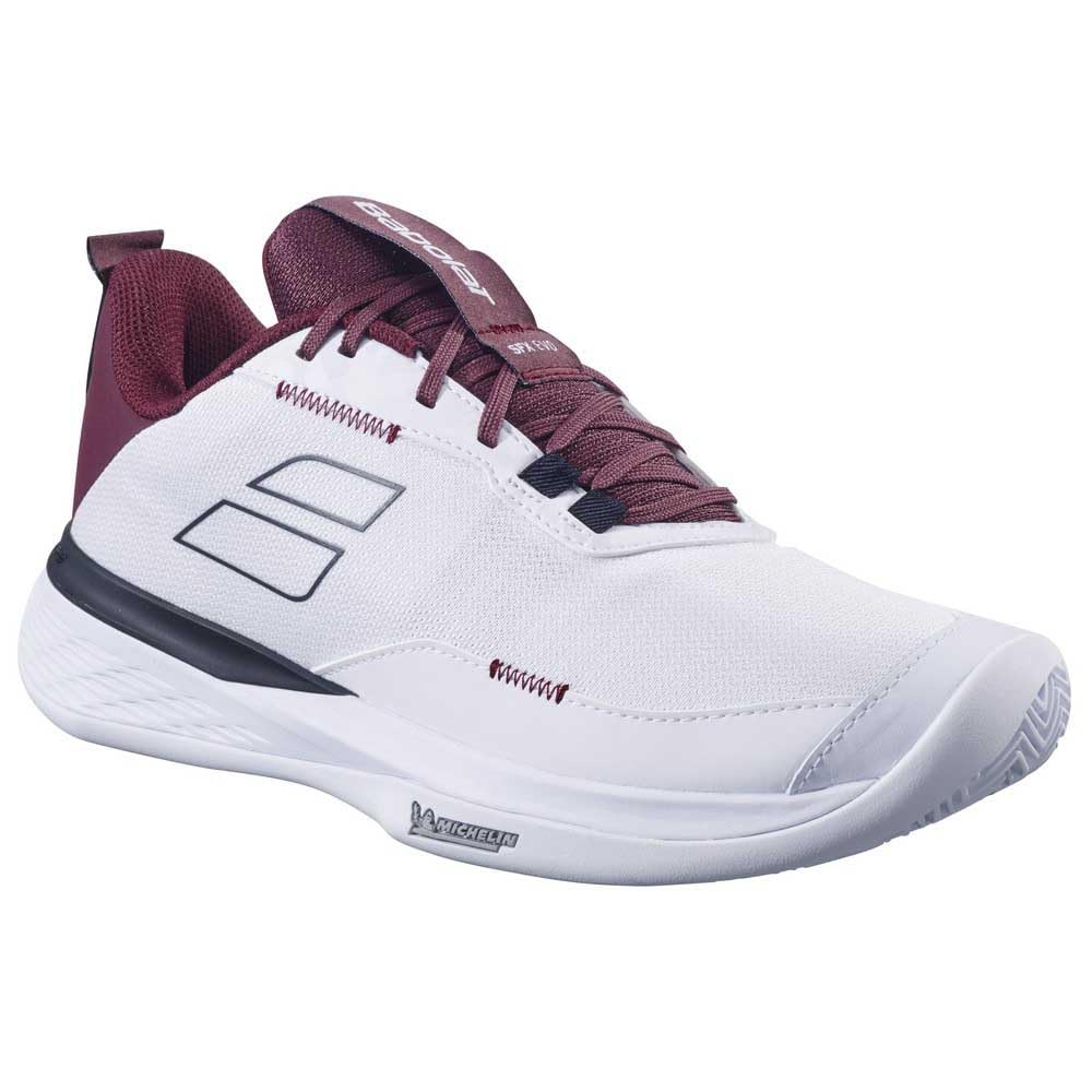 Babolat Herren SFX Evo Cly Tennisschuhe Sandplatzschuh Weiß-Dunkelrot Eu Neu