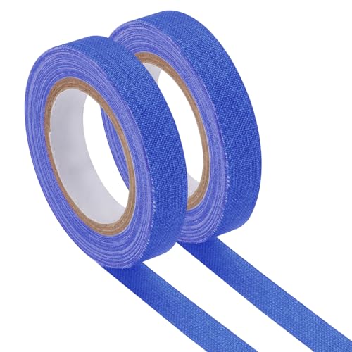 Image of PATIKIL Neon Gaffer Cloth Tape, 0.4 Inch x 32.8 Feet Colored Cotton Glow Tape Markers Fluorescent Blacklight Glow in The Dark Reflect Tape Stickers for Party Decorations, Dark Blue
