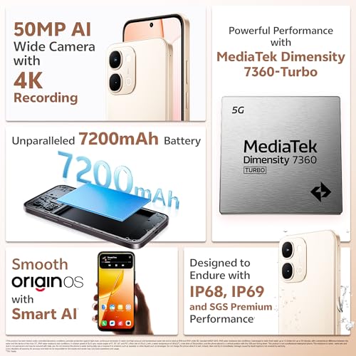 Image of vivo Y51 Pro 5G (Golden Mist, 8GB RAM, 128GB Storage) with No Cost EMI /Additional Exchange Offers