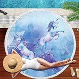 ❤Material: microfibra 100%, Super suave，fuerte absorcion de agua. En una playa calurosa de verano, el sudor o el agua de mar pueden secarse rápidamente para usted.