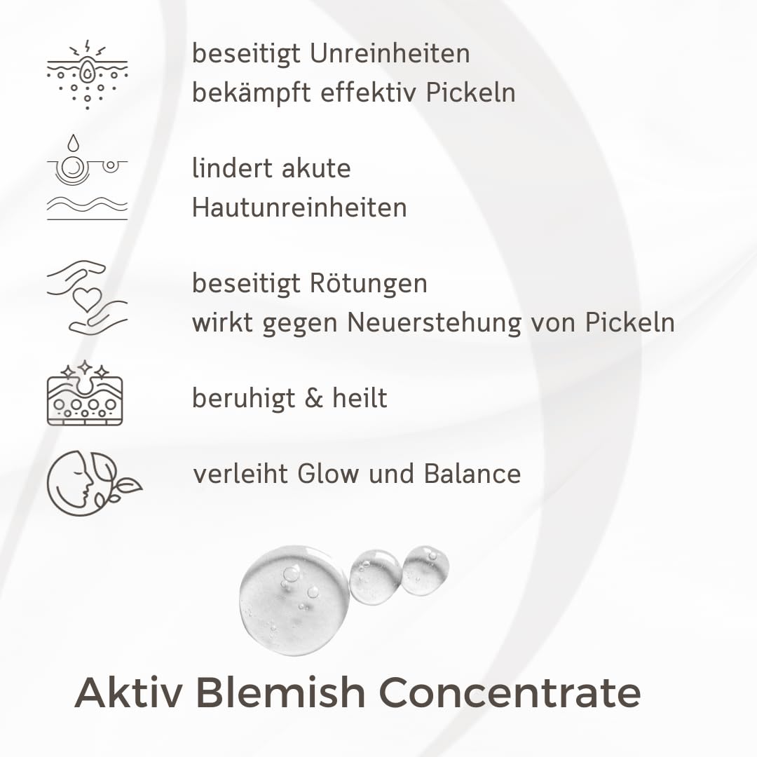 MAGE Siero attivo Blemish Concentrate per il viso profondo, per una pelle uniforme, cura della pelle del viso in caso di imperfezioni della pelle, vegano, prodotto in Germania