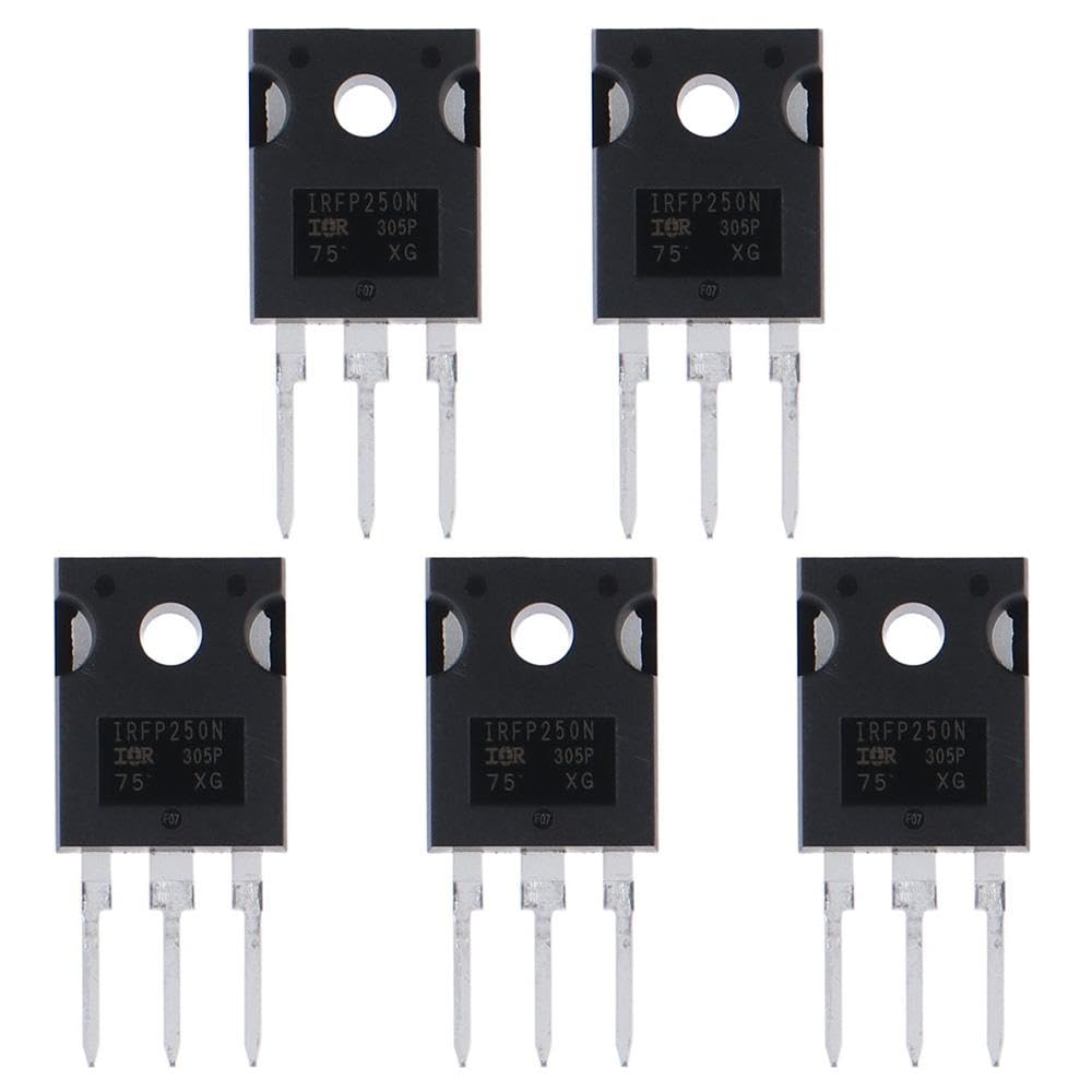 HOBBYIN 5pcs MOS Field-Effect Transistor, IRFP250N IRFP250 250 N-Channel MOSFET Transistor,30 A 200 V TO-247AC