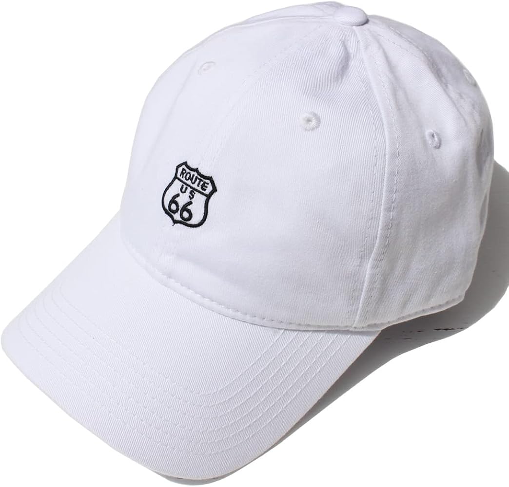 Amazon | ピースクロージング ルート66 ツイル生地 フロント ロゴ刺繍