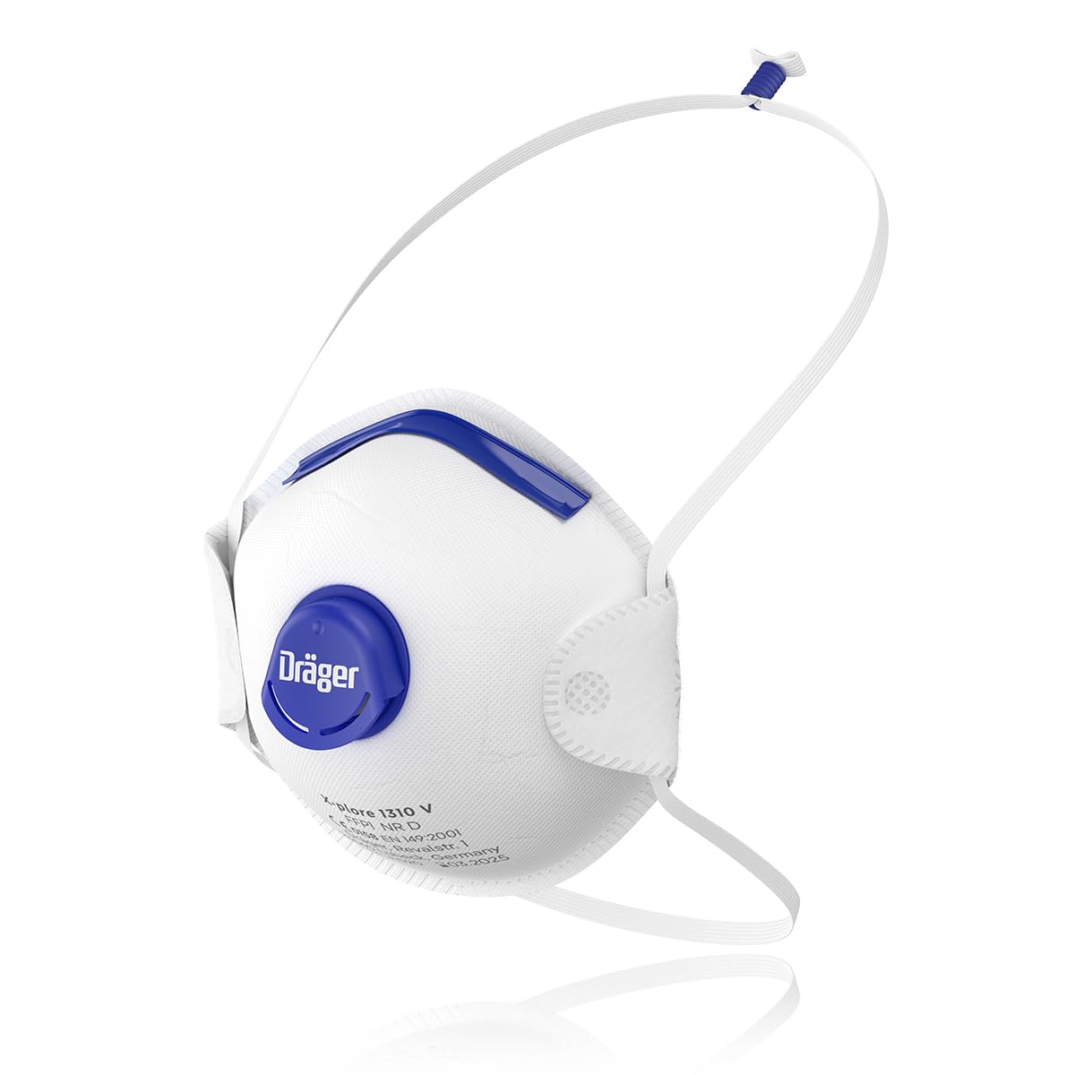 Dräger X-plore 1310 V Masques de protection respiratoire antiparticules jetable FFP1 NR D, Filtration haute performance et confort d'utilisation