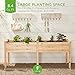 Best Choice Products 72x24x30in Raised Garden Bed, Elevated Wood Planter Box Stand for Backyard, Patio, Balcony w/Divider Panel, 6 Legs, 300lb Capacity - Natural