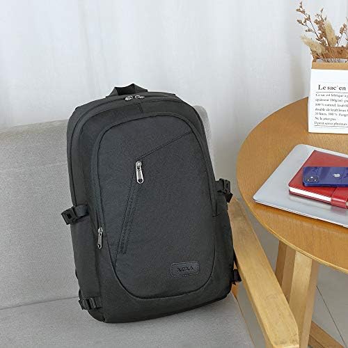 Laptop Backpack Mens, Water Resistant Travel Backpack with USB Charging Port and Lock 15.6 Inch Computer School Backpack for Women Men Student Gift, Anti Theft Backpack Casual Hiking Daypack